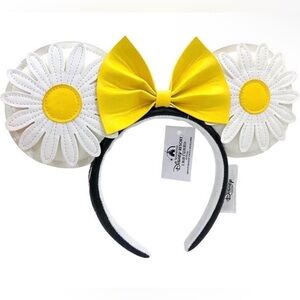 New Disney Parks Loungefly Sunflower Mickey Ears Yellow Bow